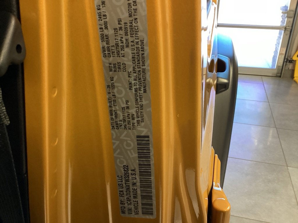 2026 Jeep Wrangler WRANGLER 4-DOOR SPORT S