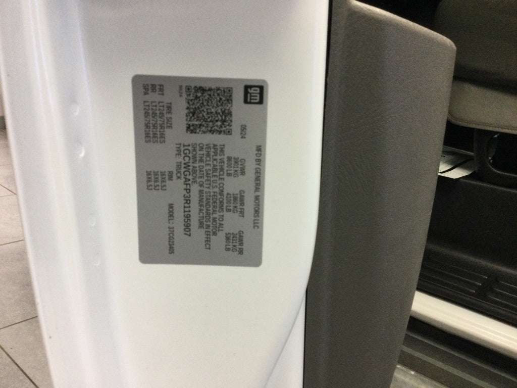 2024 Chevrolet Express Cargo RWD 2500 Regular Wheelbase WT