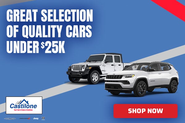 Great selection of quality vehicles under $25,000