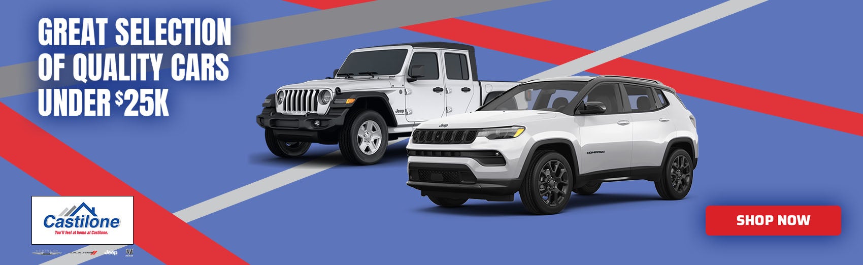 Great selection of quality vehicles under $25,000